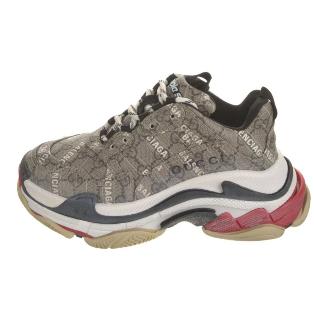 Limited Edition Gucci   Balenciaga Collaboration Women's Multicolor Sneakers
